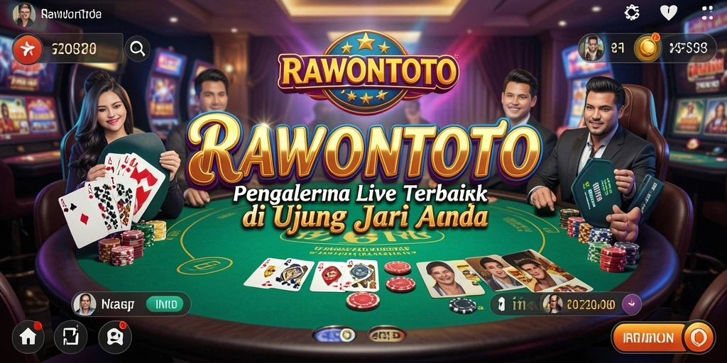 Tampilan gameplay Live Casino yang menarik dengan dealer langsung.